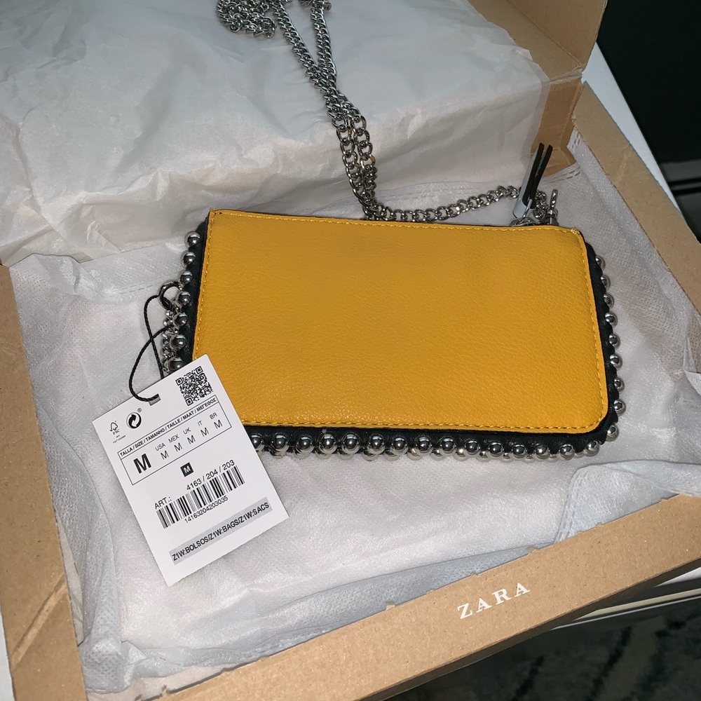 ZARA 2 tone chain purse